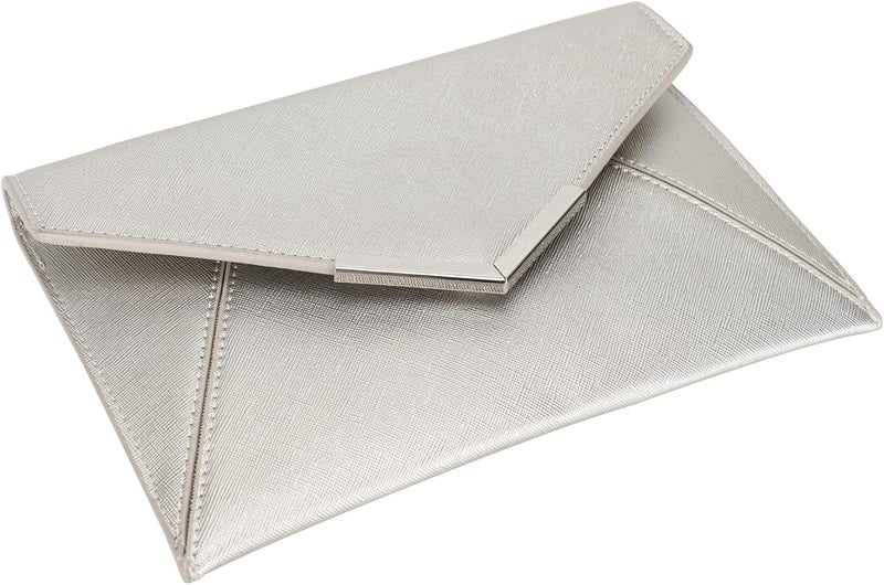DEXMAY DM Dexmay Women Envelope Clutch Handbag Medium Saffiano Leather Foldover Clutch Purse - Image 5
